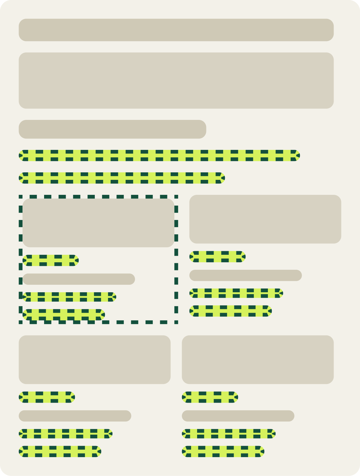 Var A: Richer product cards wireframe