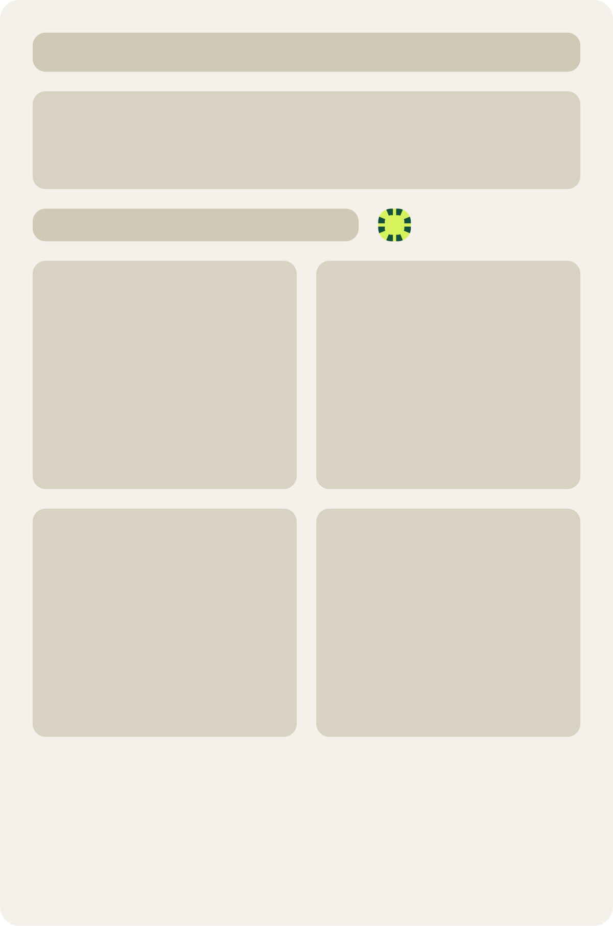 Var B: Description in accordion wireframe