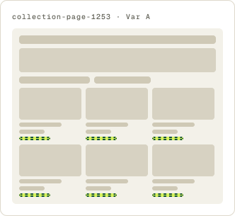 Var A: Text link wireframe