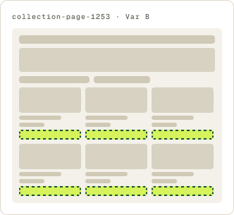 Var B: Button wireframe