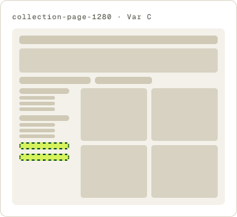 Var C: First 2 groups open wireframe