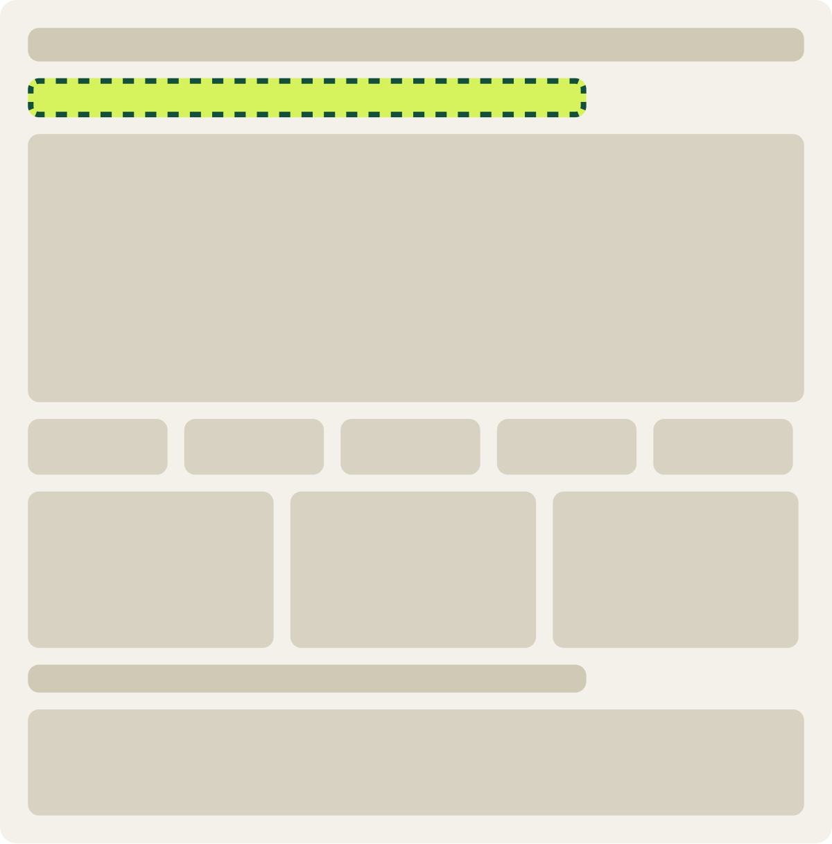 Var A: Skip a Trip headline wireframe