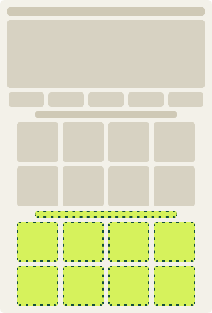Var B: Shop by color second wireframe