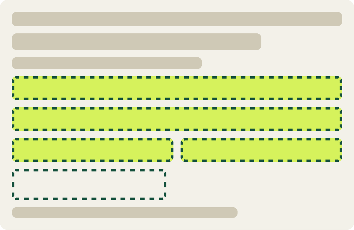 Var A: No Next button wireframe