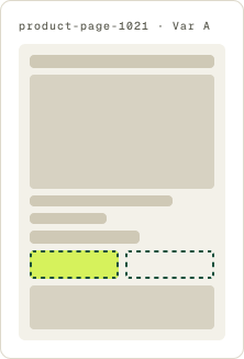 Var A: Add to cart only wireframe