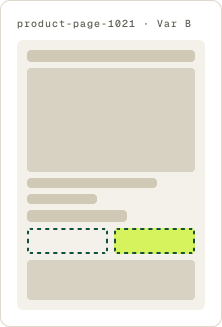 Var B: Buy now only wireframe
