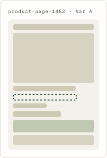 Var A: Variant links removed wireframe