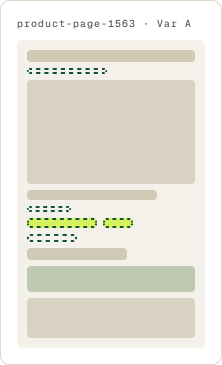 Var A: Page cleanup wireframe
