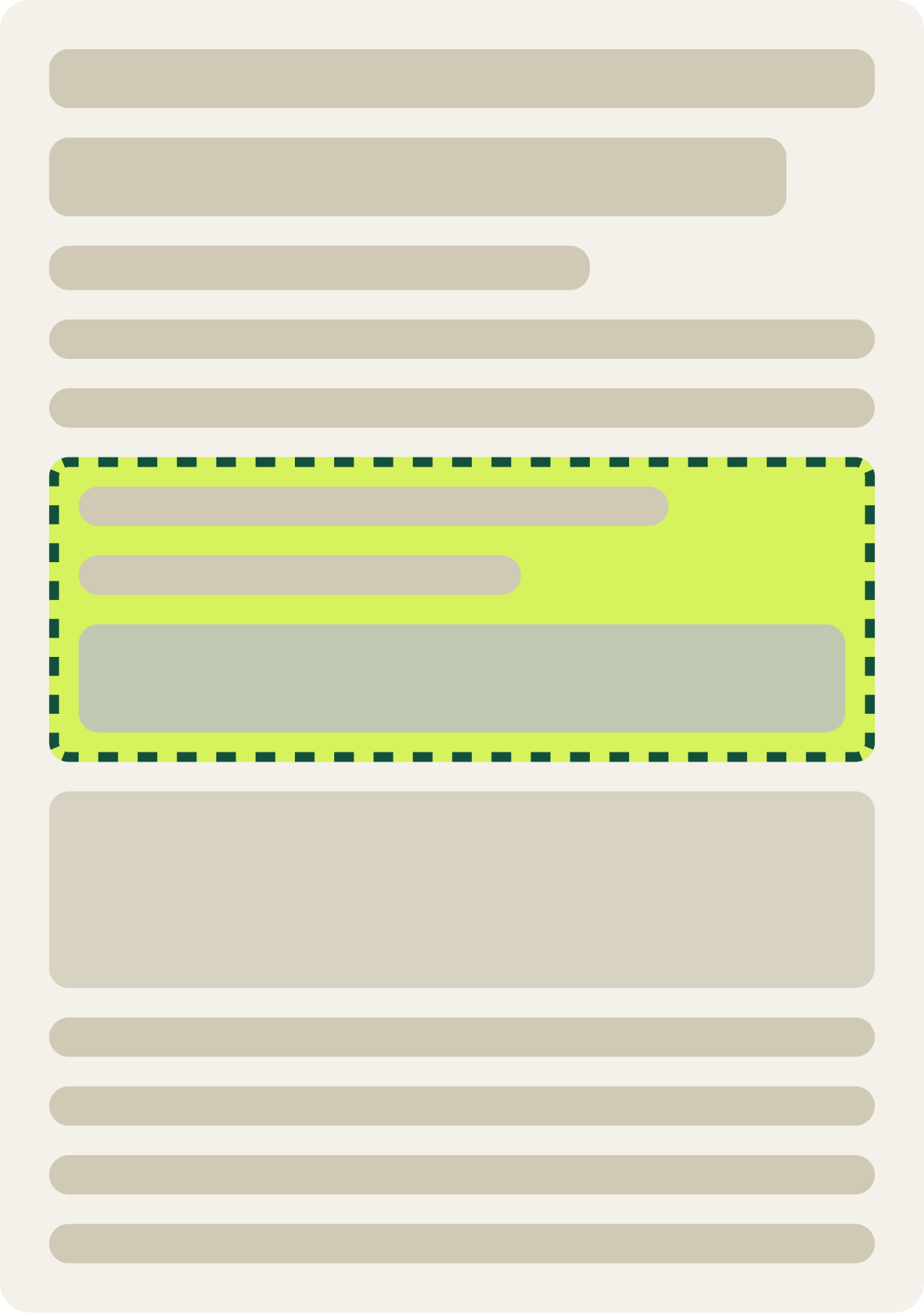 Var A: Offers moved up wireframe