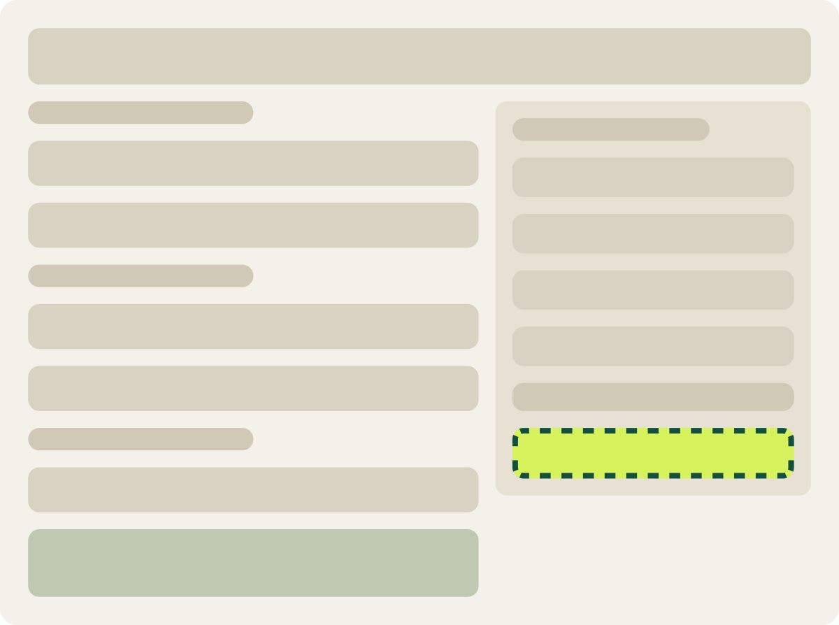 Var A: Expiry message wireframe