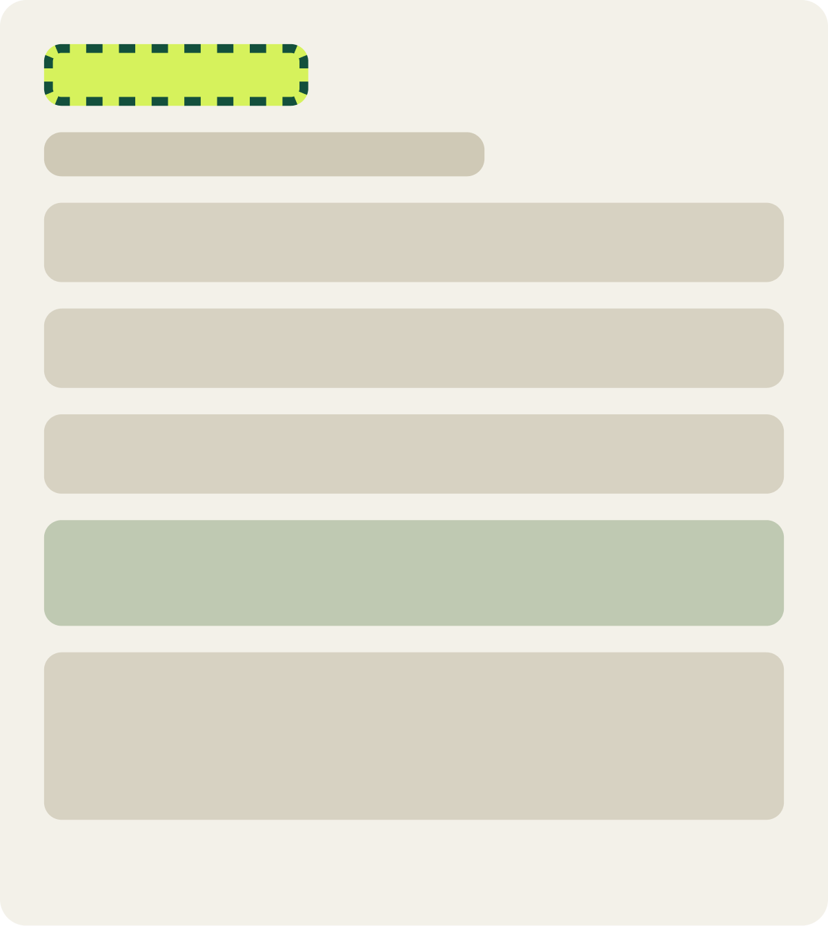 Var A: Header clean up wireframe