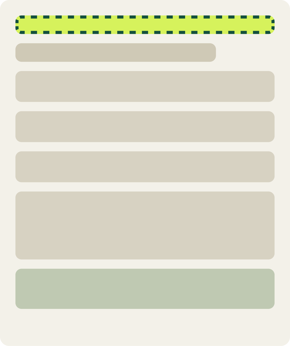 Var B: Blank wireframe