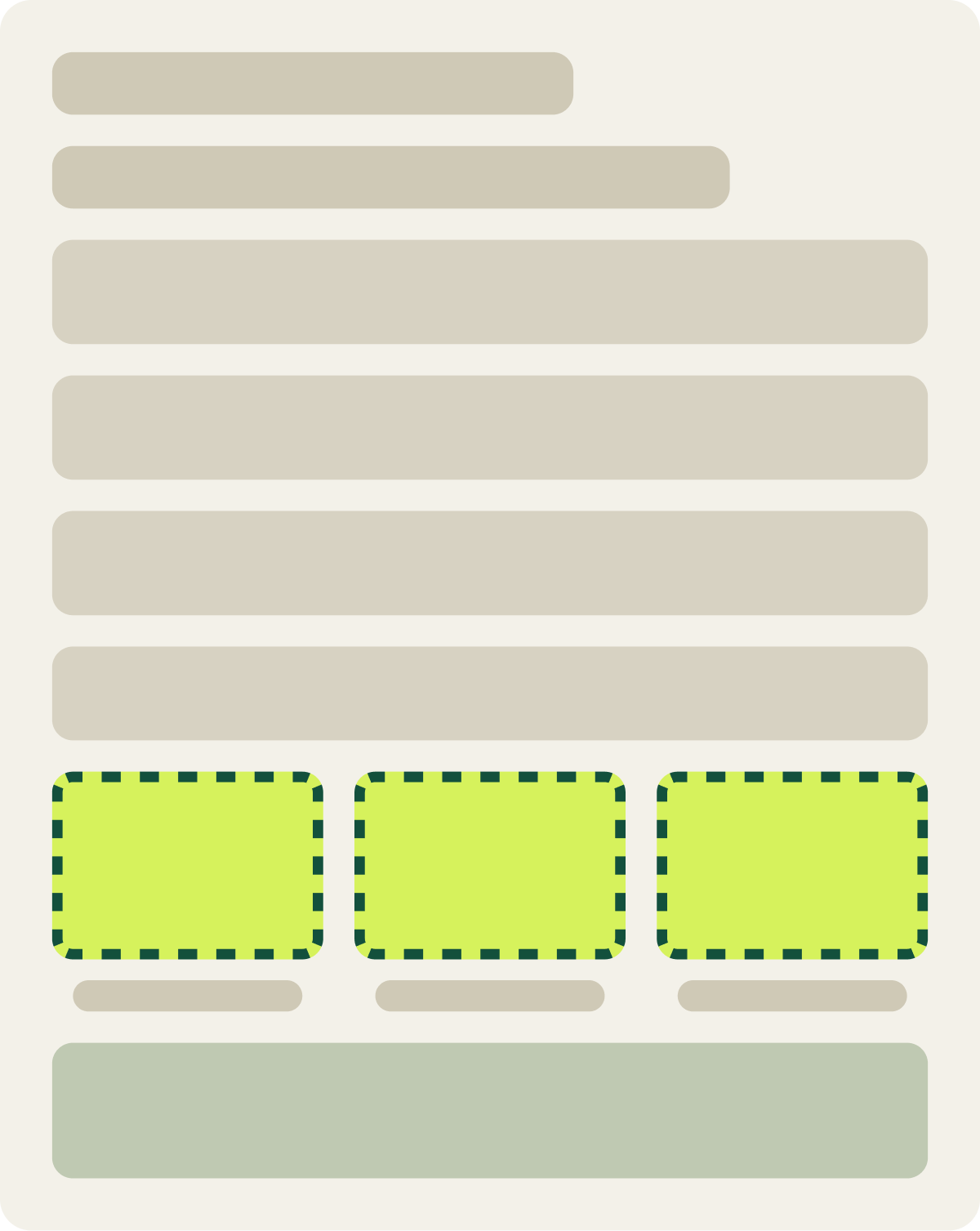 Var A: Graphics instead of icons wireframe