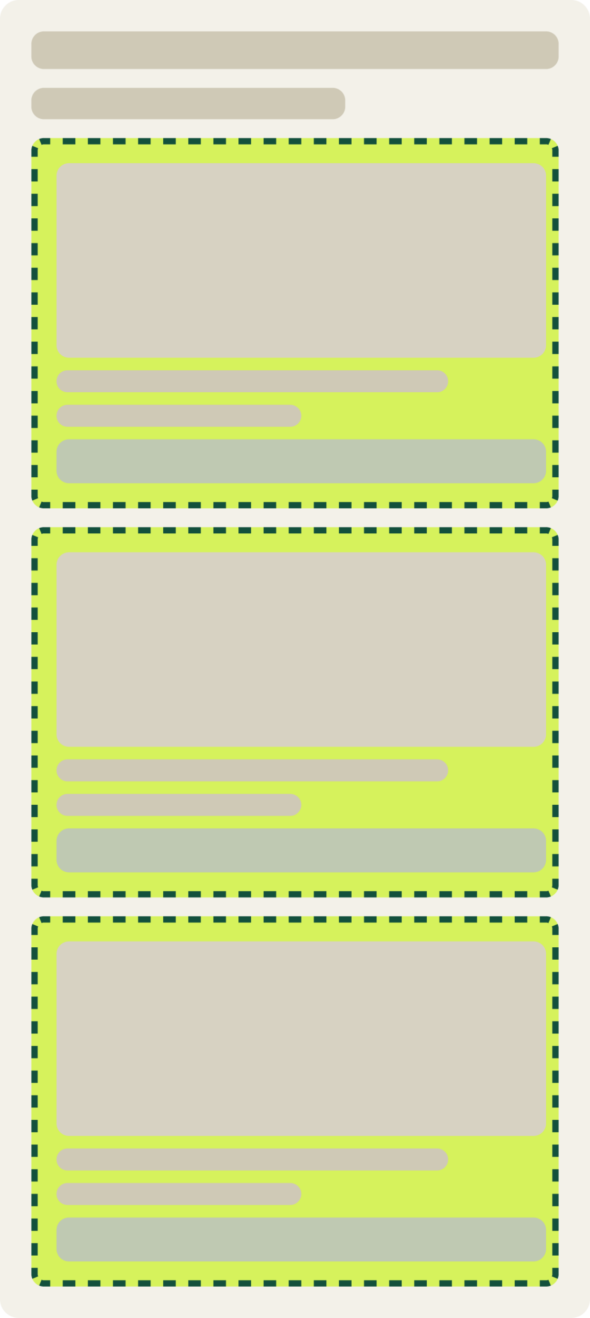 Var A: 1 product per row wireframe