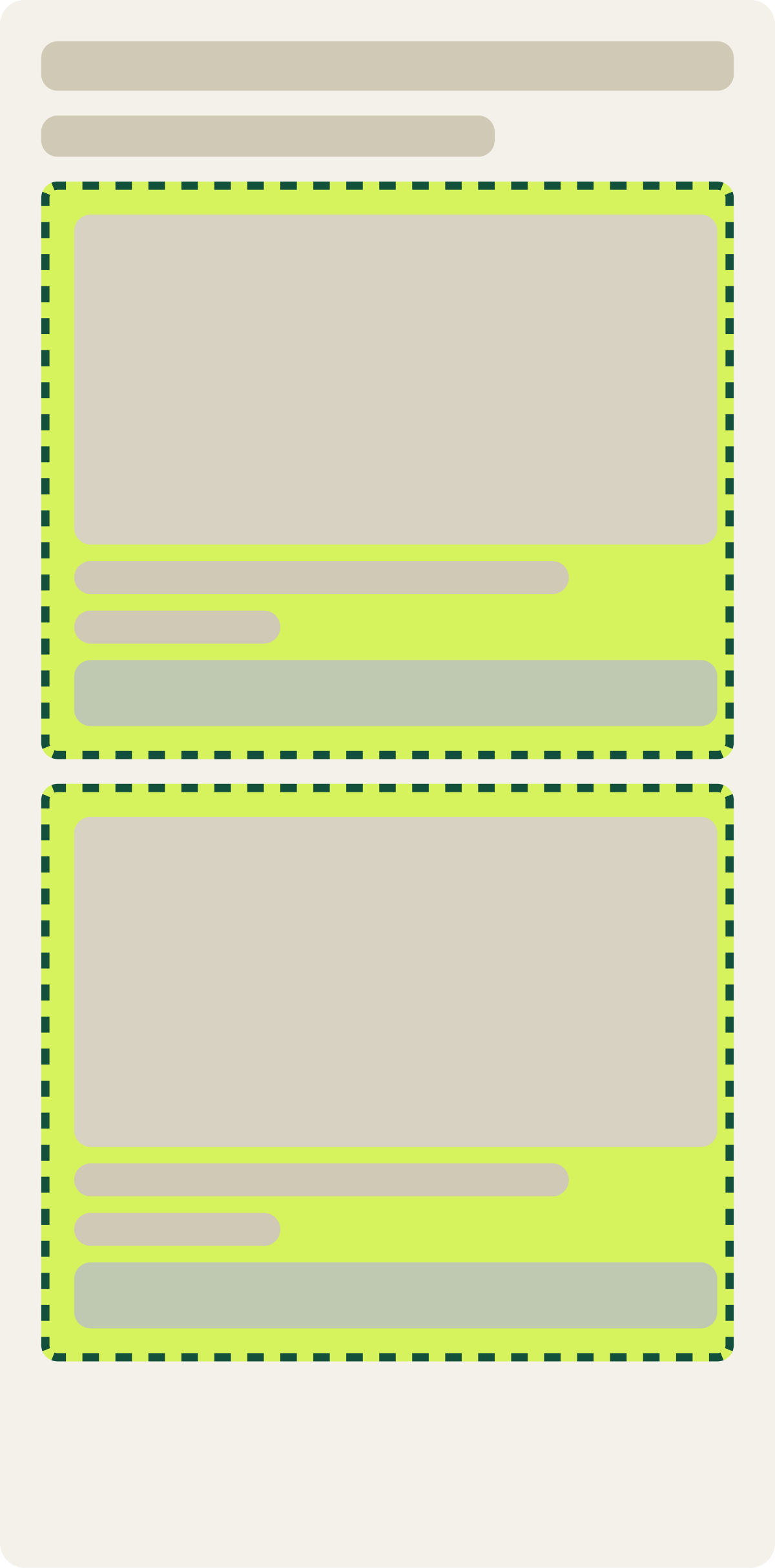 Var A: Fewer details wireframe