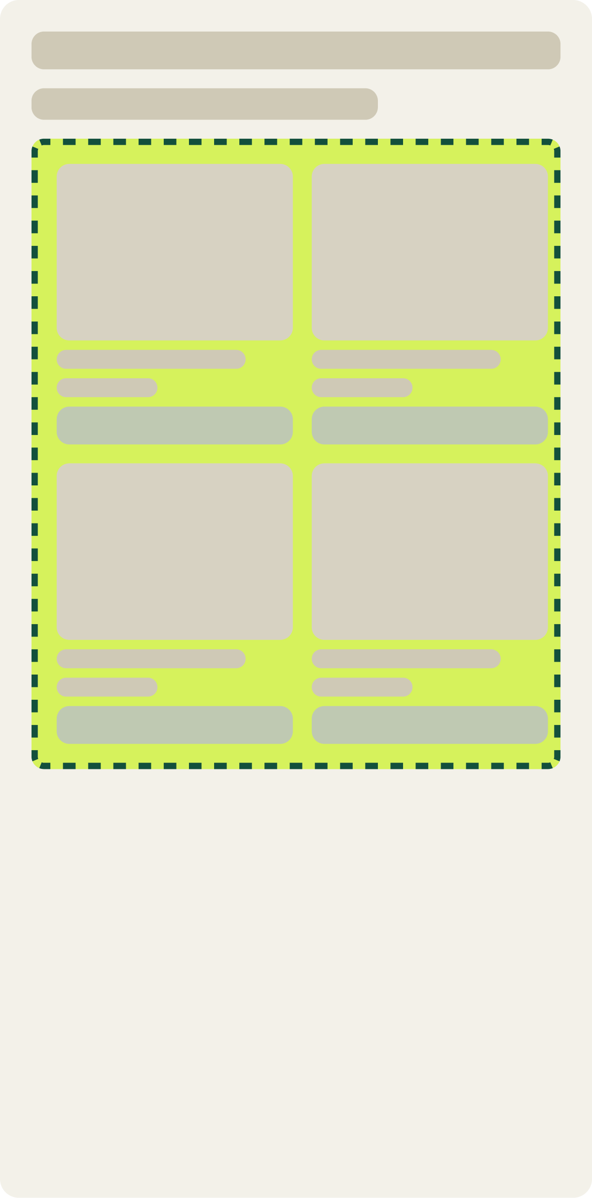 Var B: Fewer details, 2 columns wireframe