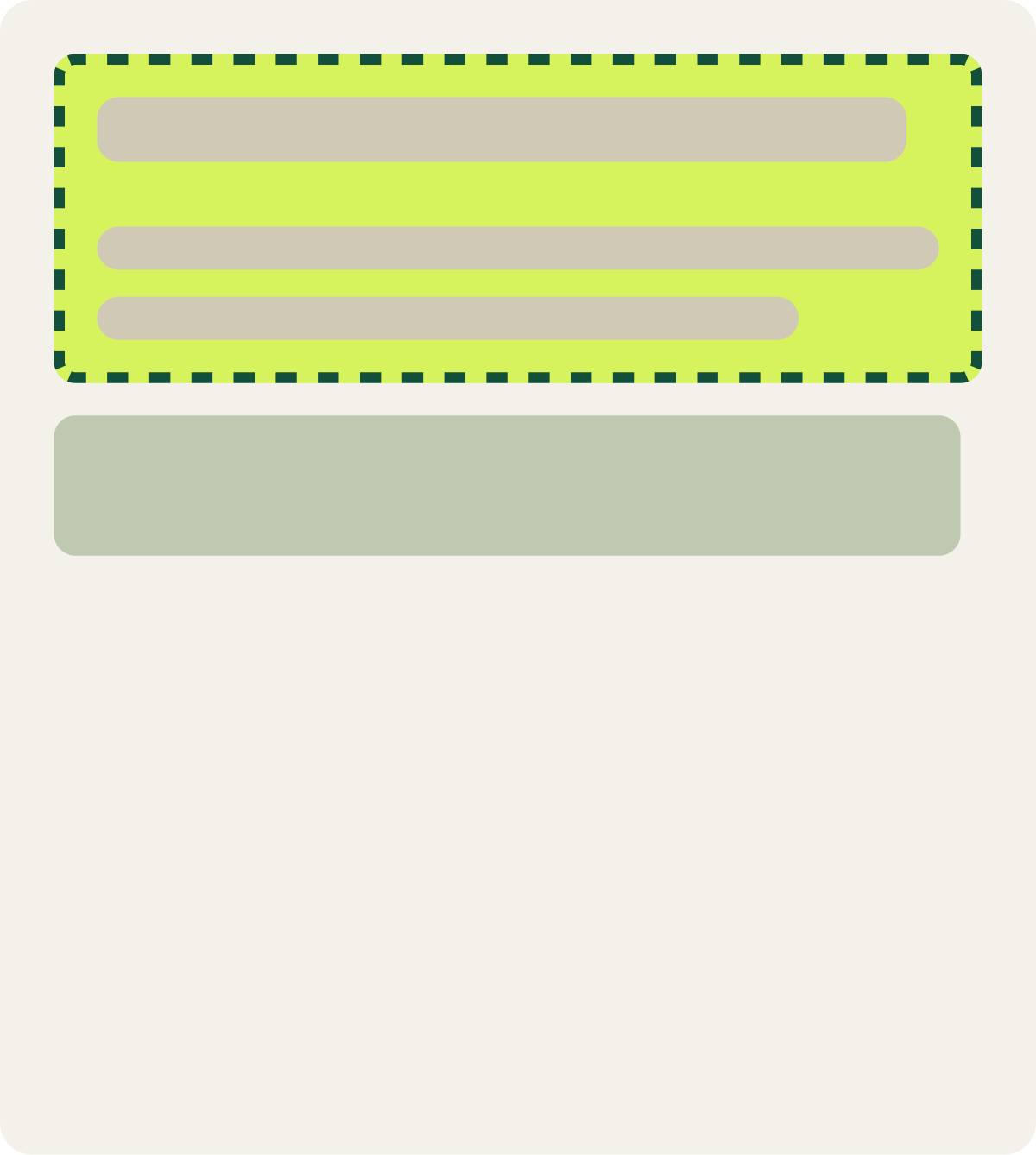 Var A: Copy update wireframe