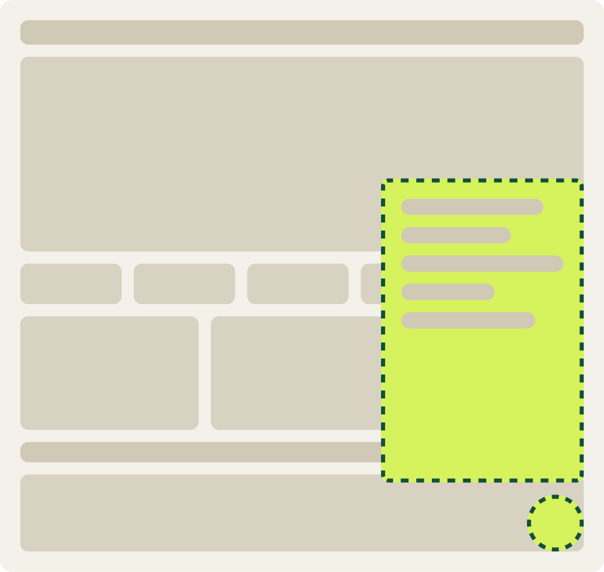 Var A: AI shopping assistant wireframe