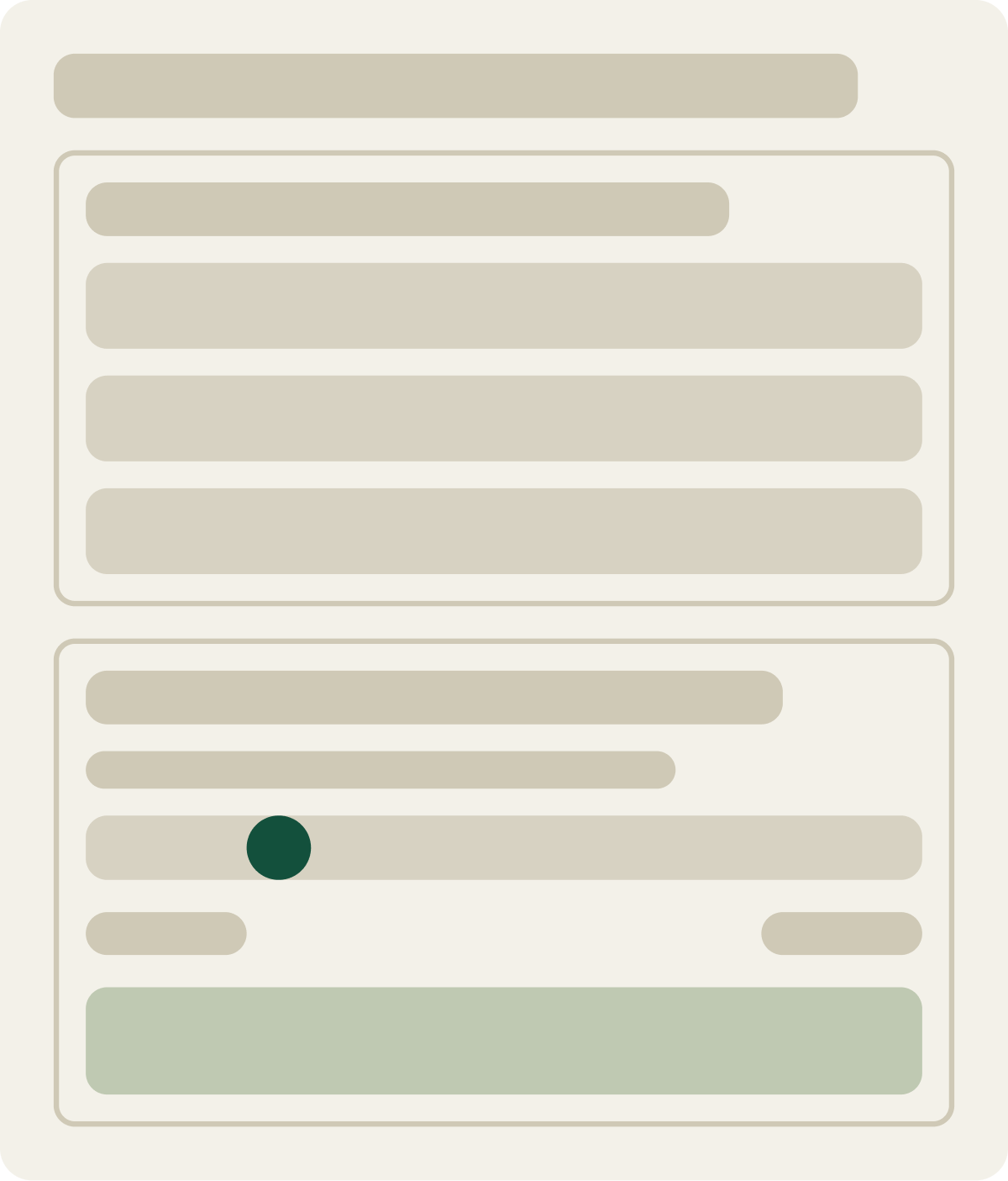 Control wireframe