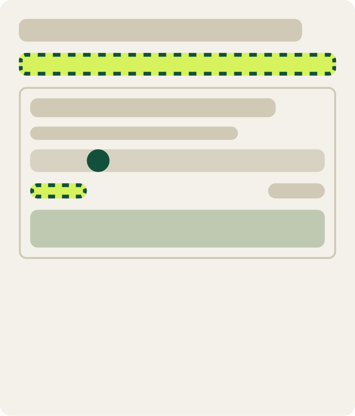 Var A: No why question wireframe