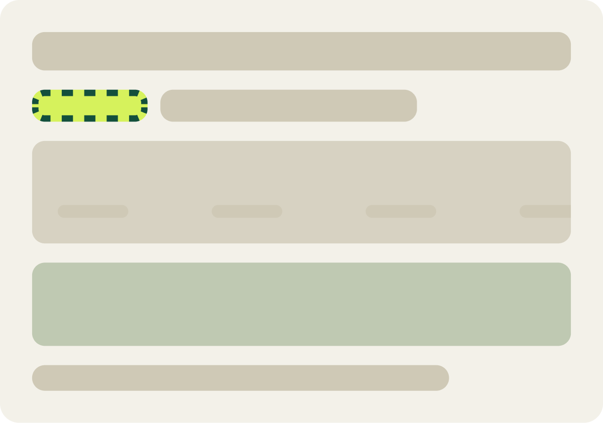 Var B: Approximately wording wireframe