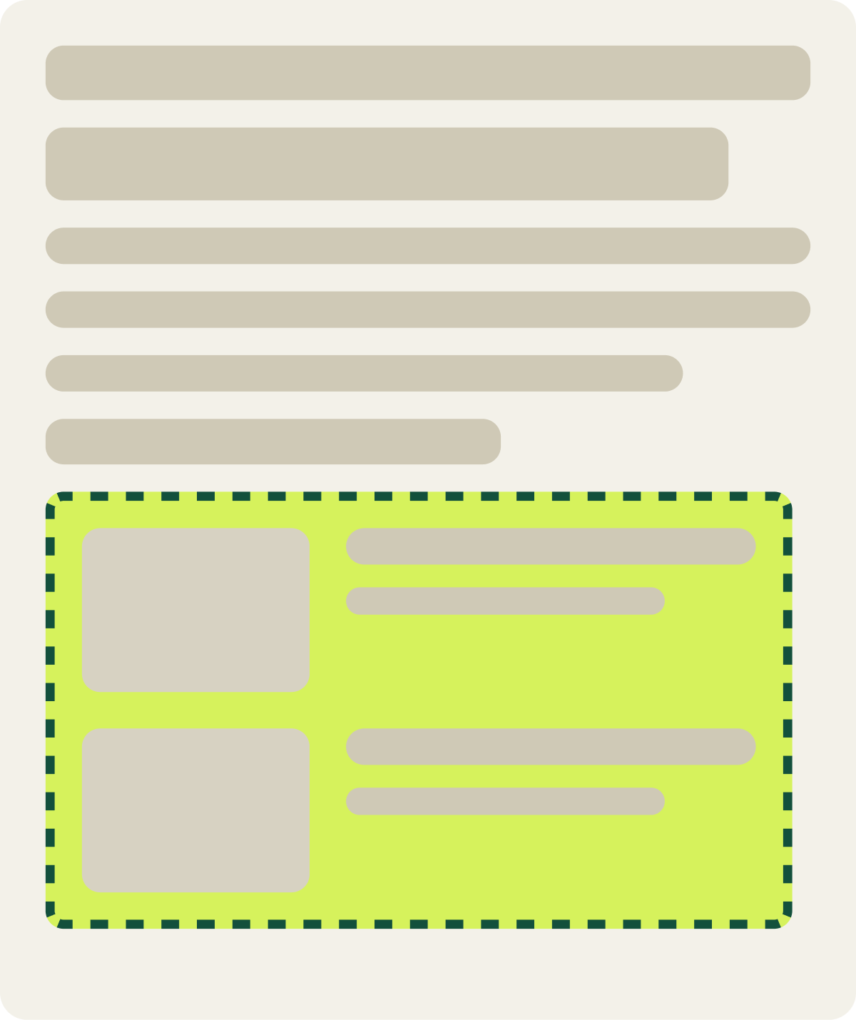 Var A: Integrated more to read wireframe