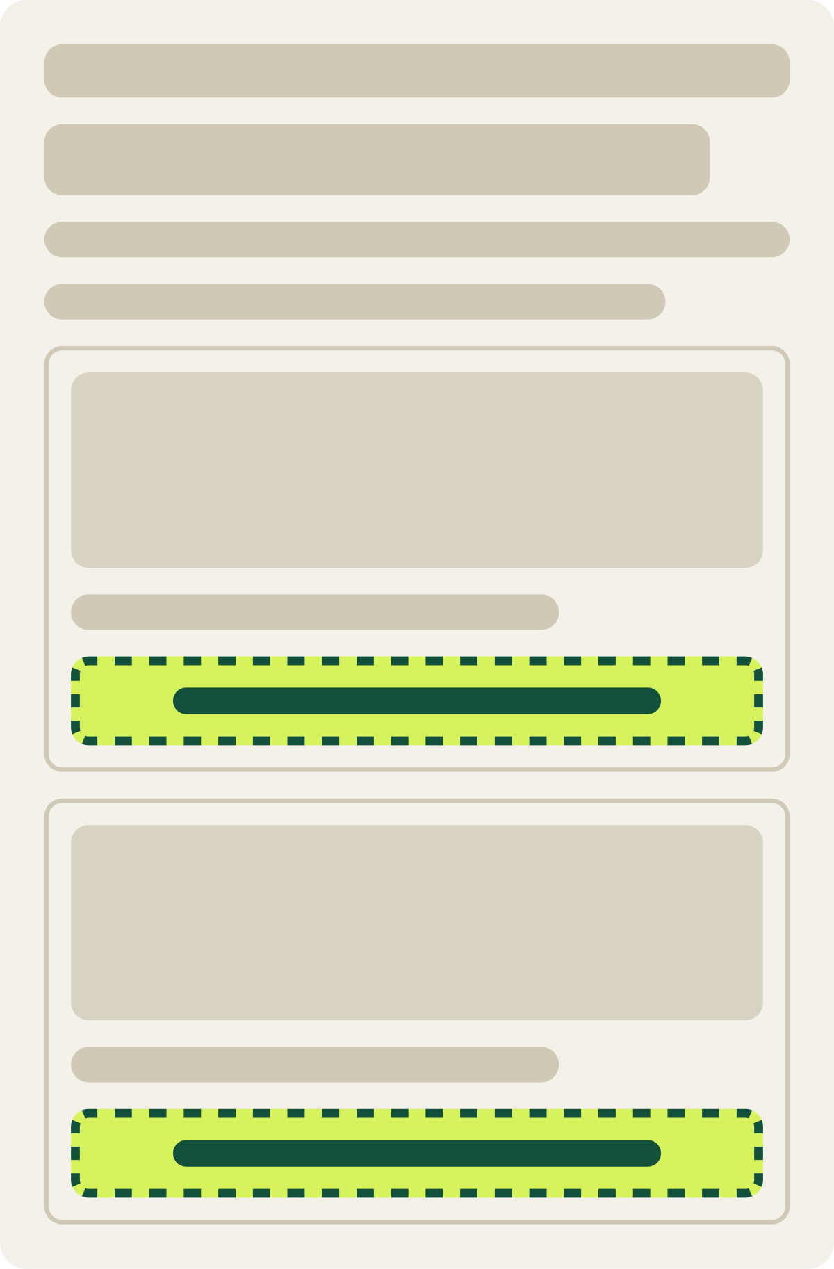 Var A: Purchase wording wireframe