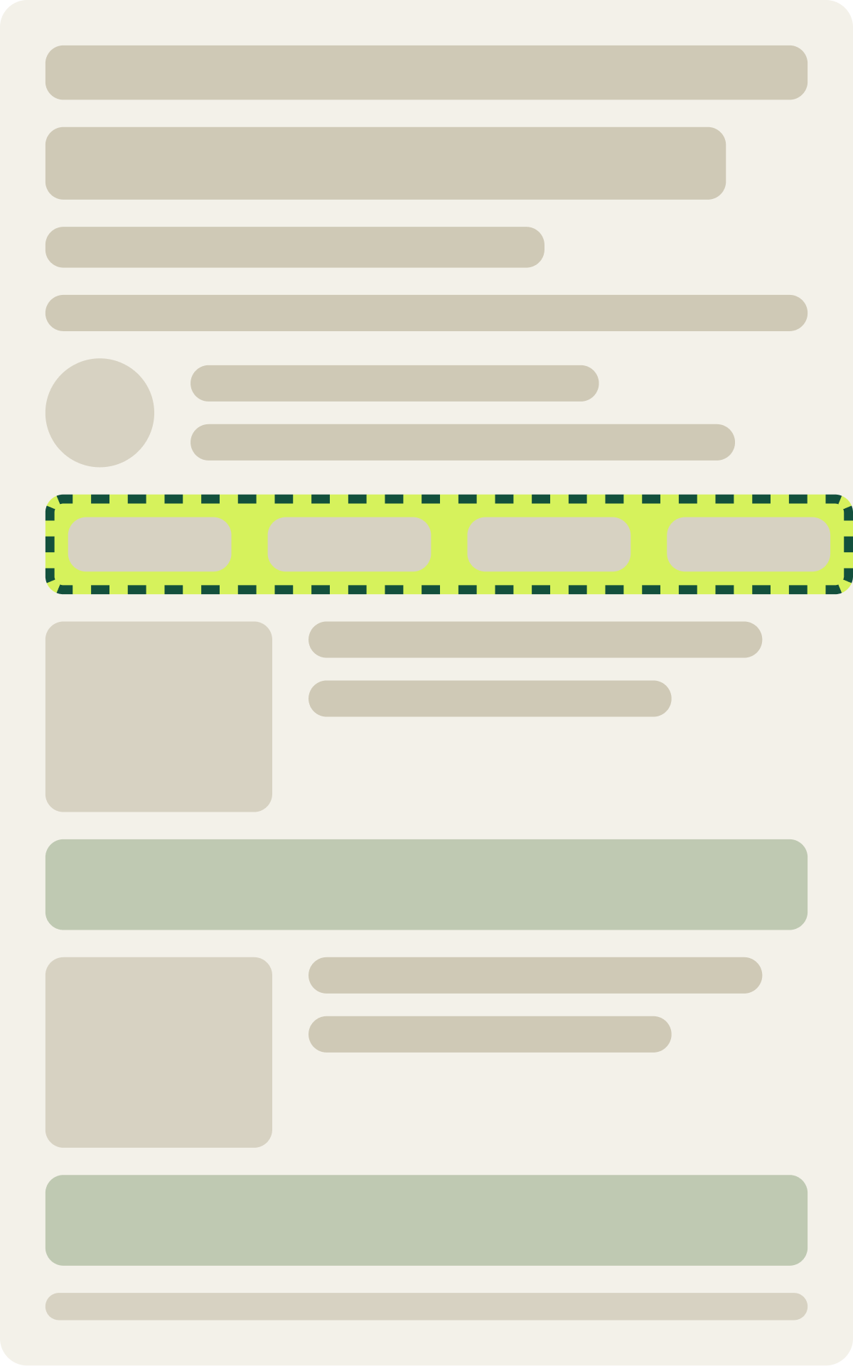 Var A: As seen on logos wireframe