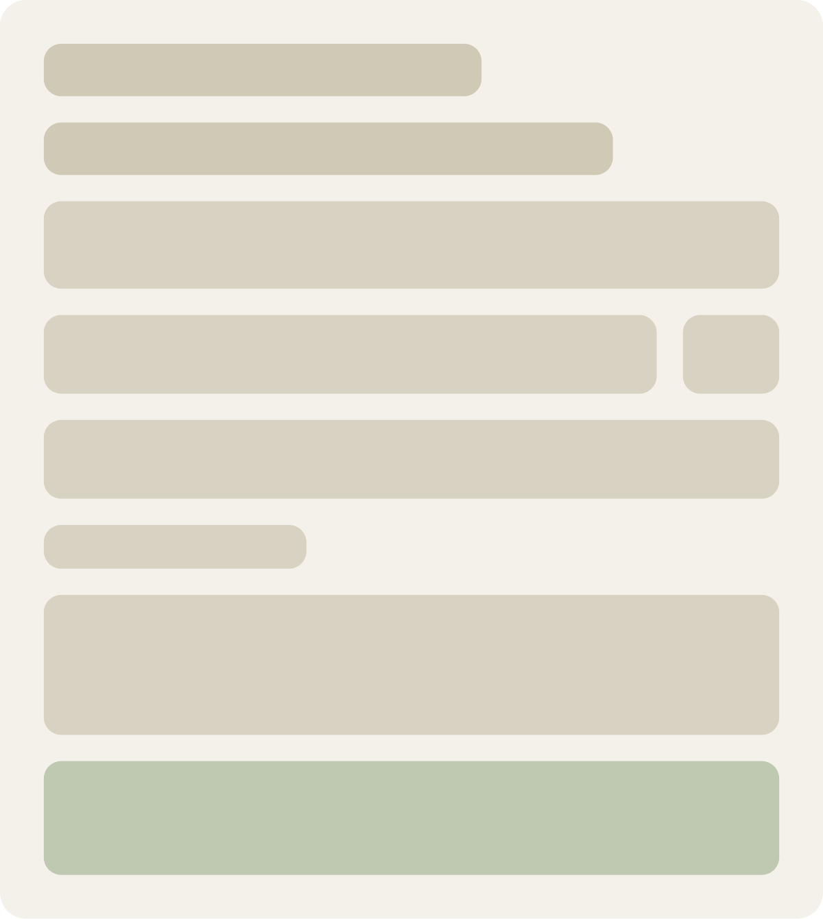 Control wireframe