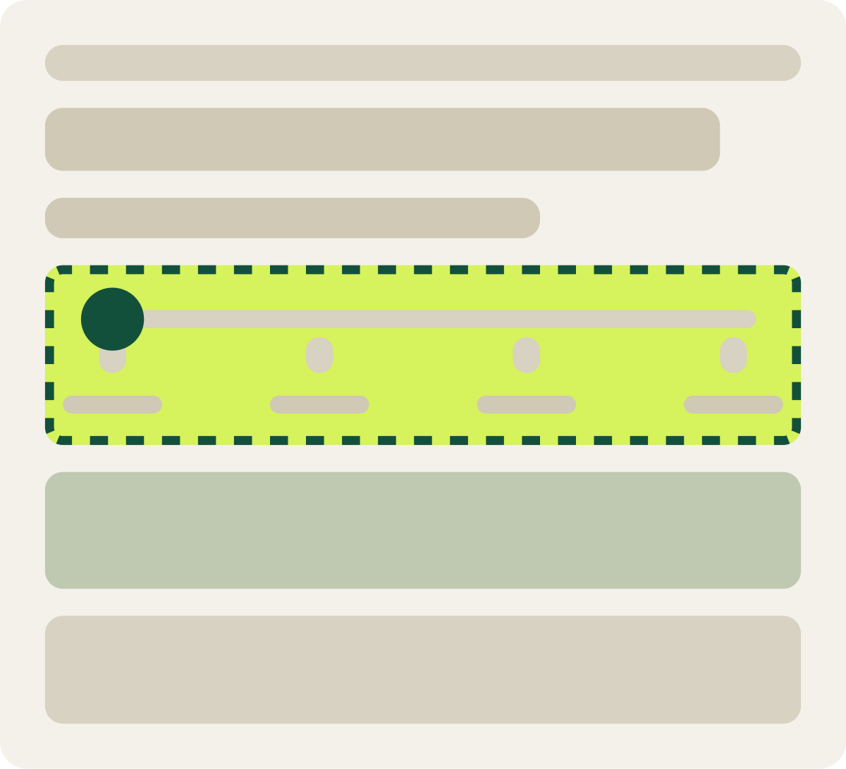 Var A: Sun exposure slider wireframe