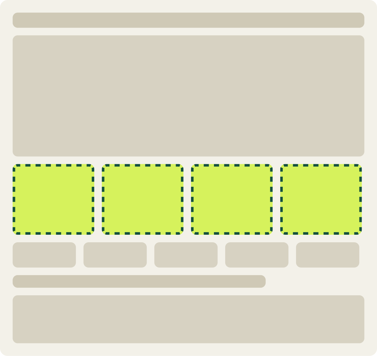 Var A: Best sellers first wireframe