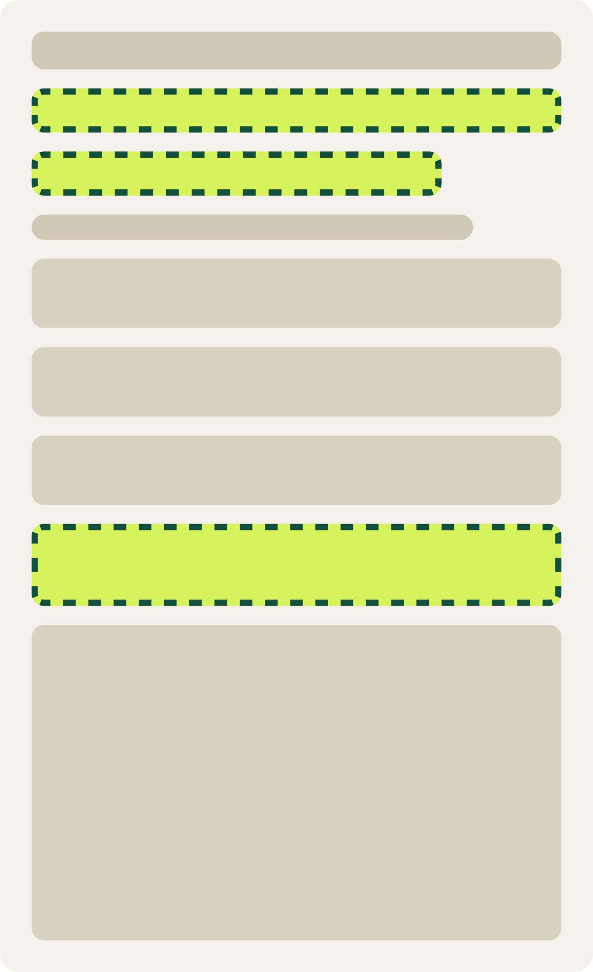 Var A: No fee wording wireframe