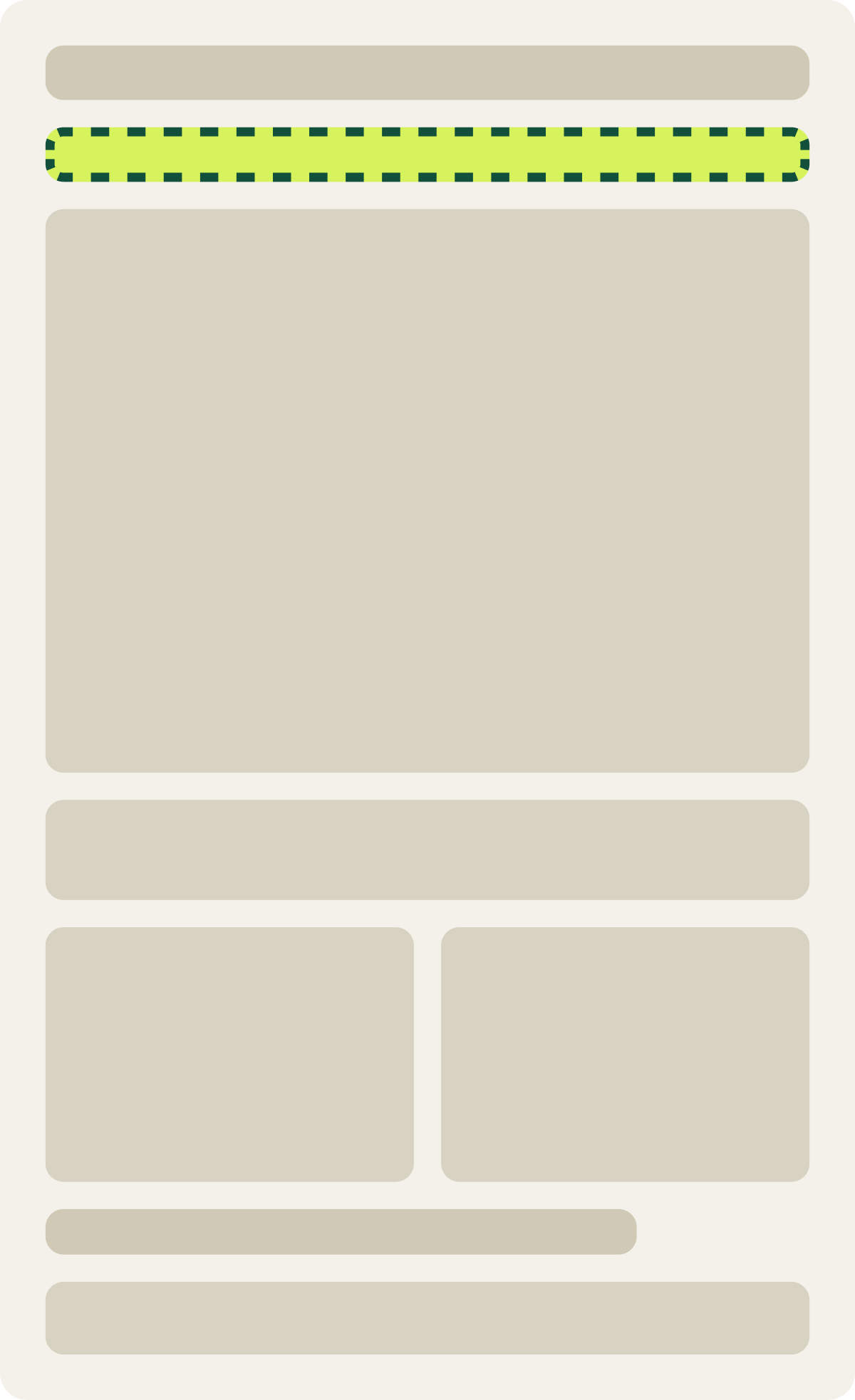 Var A: Trust message wireframe