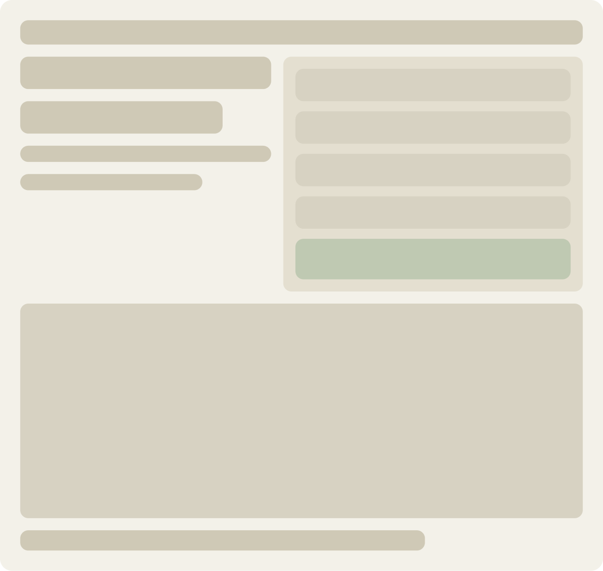 Control wireframe