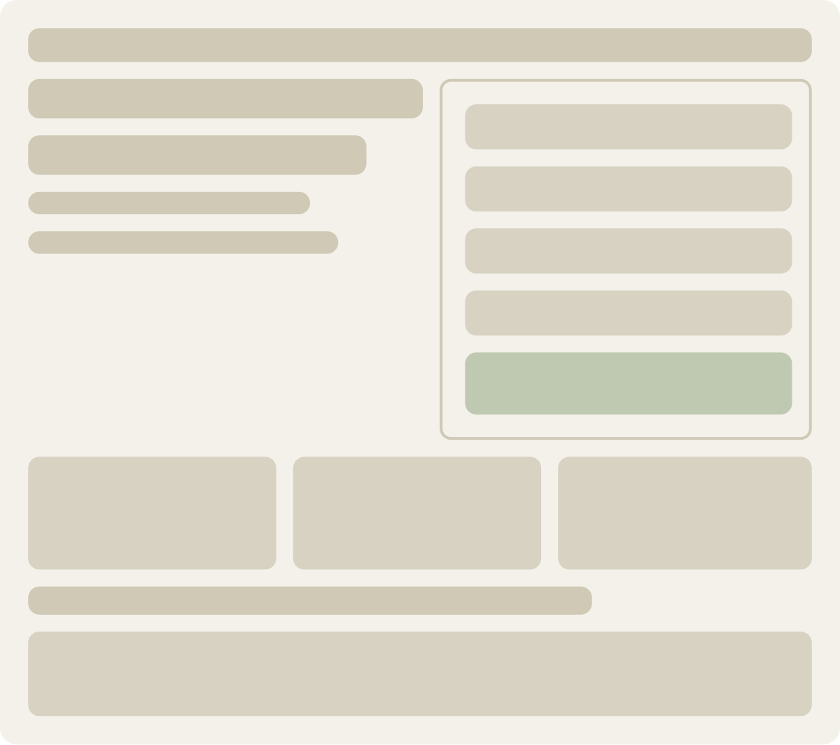 Control wireframe