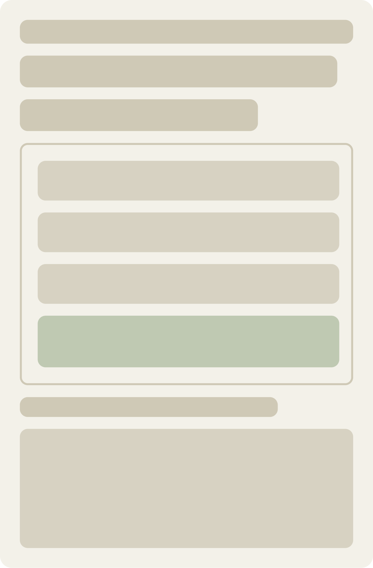 Control wireframe