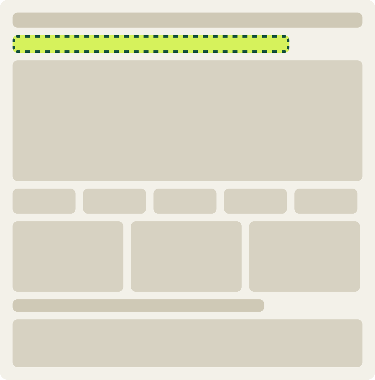 Var A: Wider search, new hint wireframe