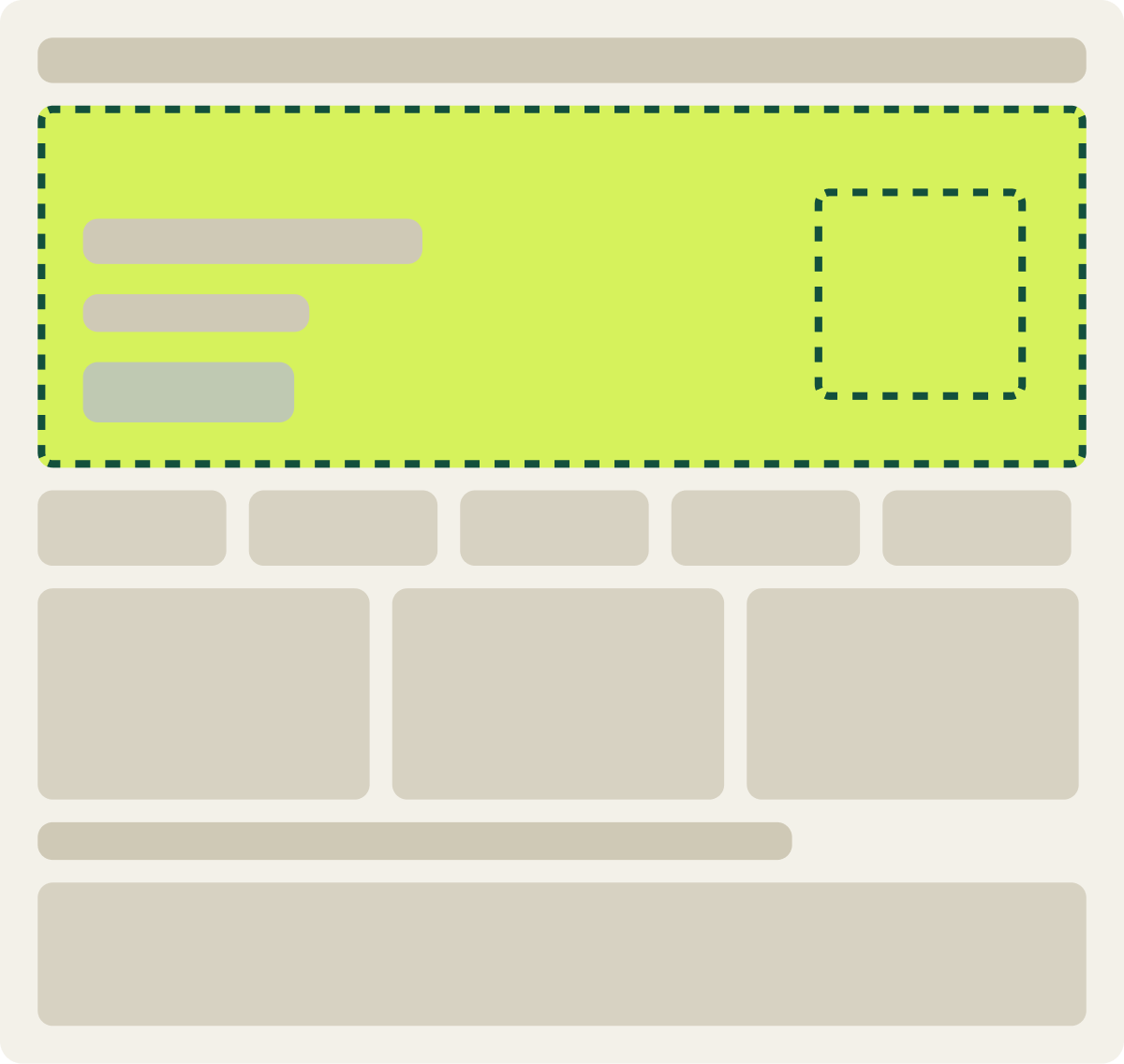 Var C: Lifestyle and product wireframe