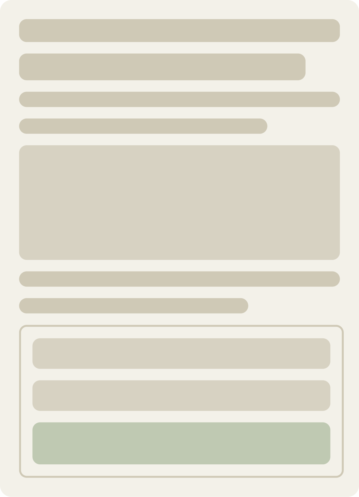 Control wireframe