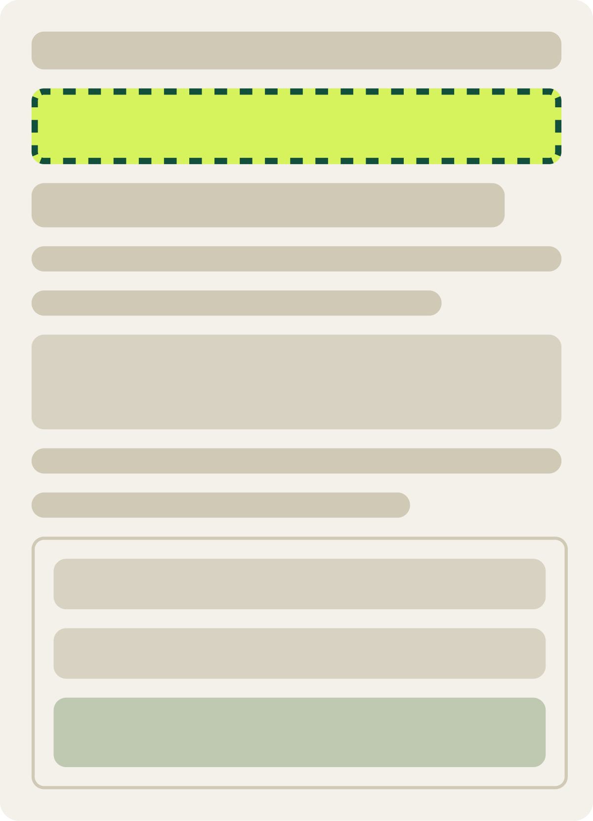Var A: Anchor button to form wireframe