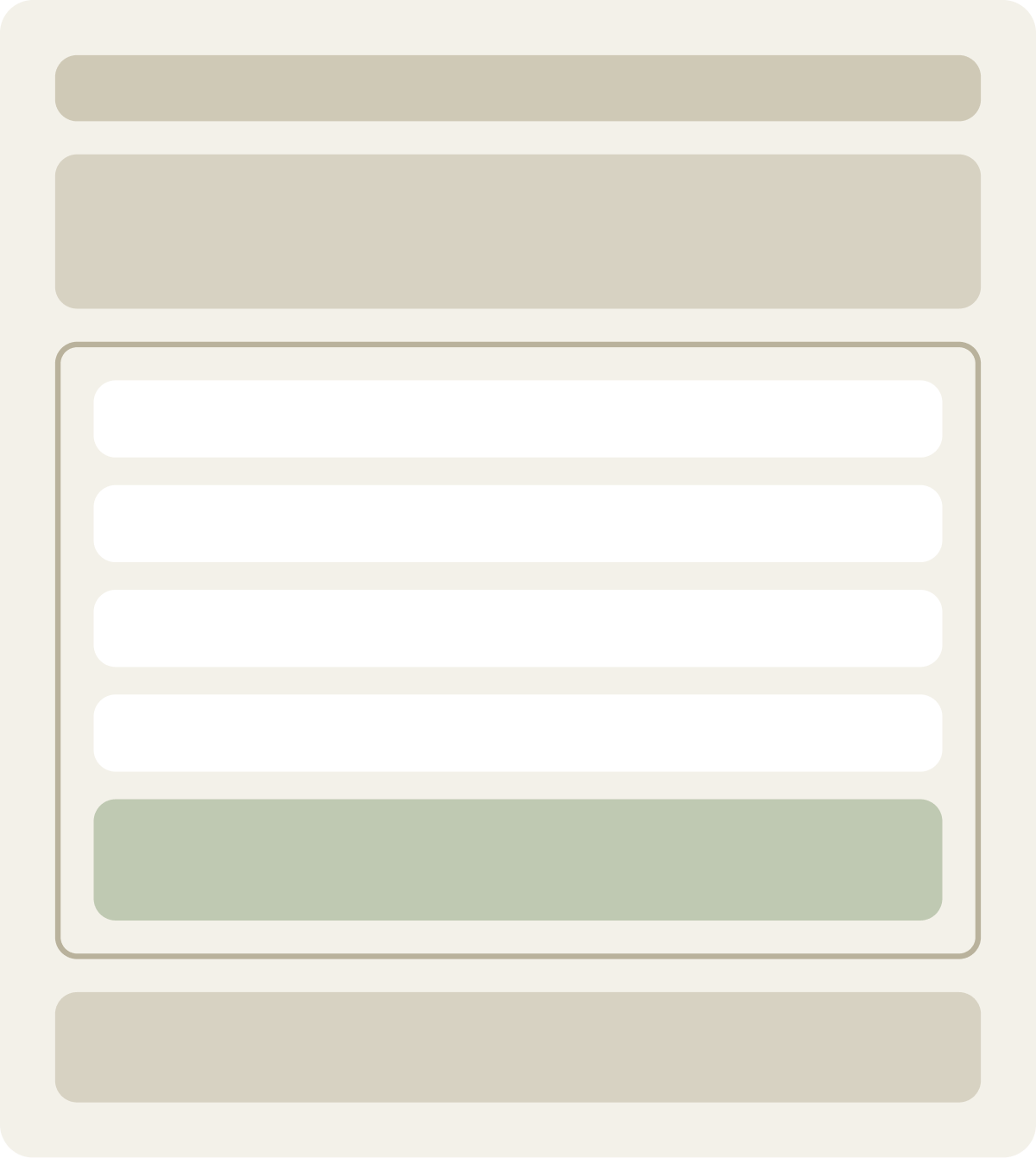 Control wireframe