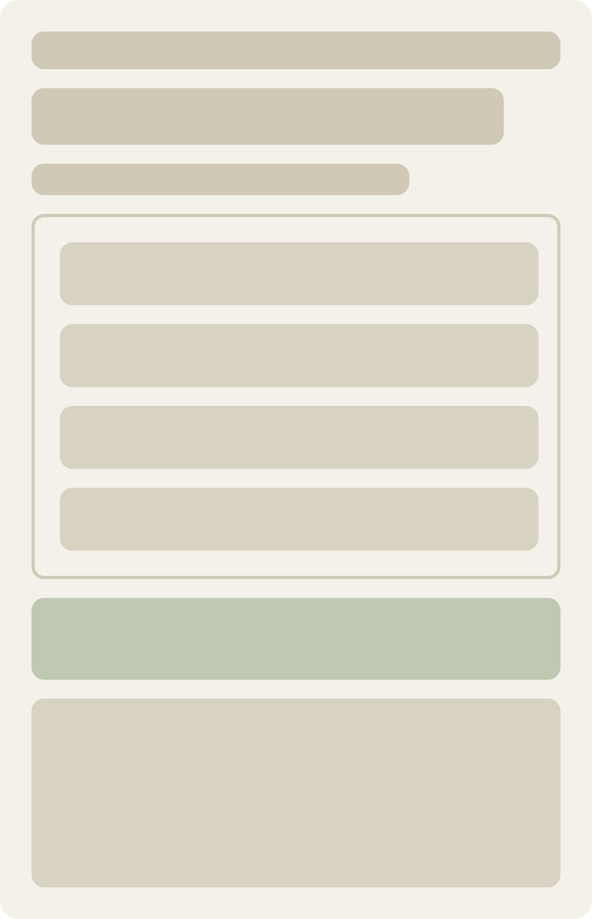 Control wireframe