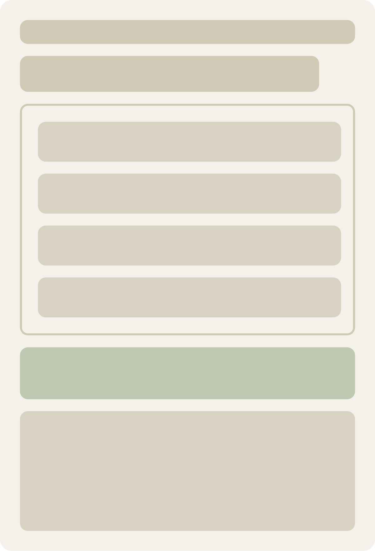 Control wireframe