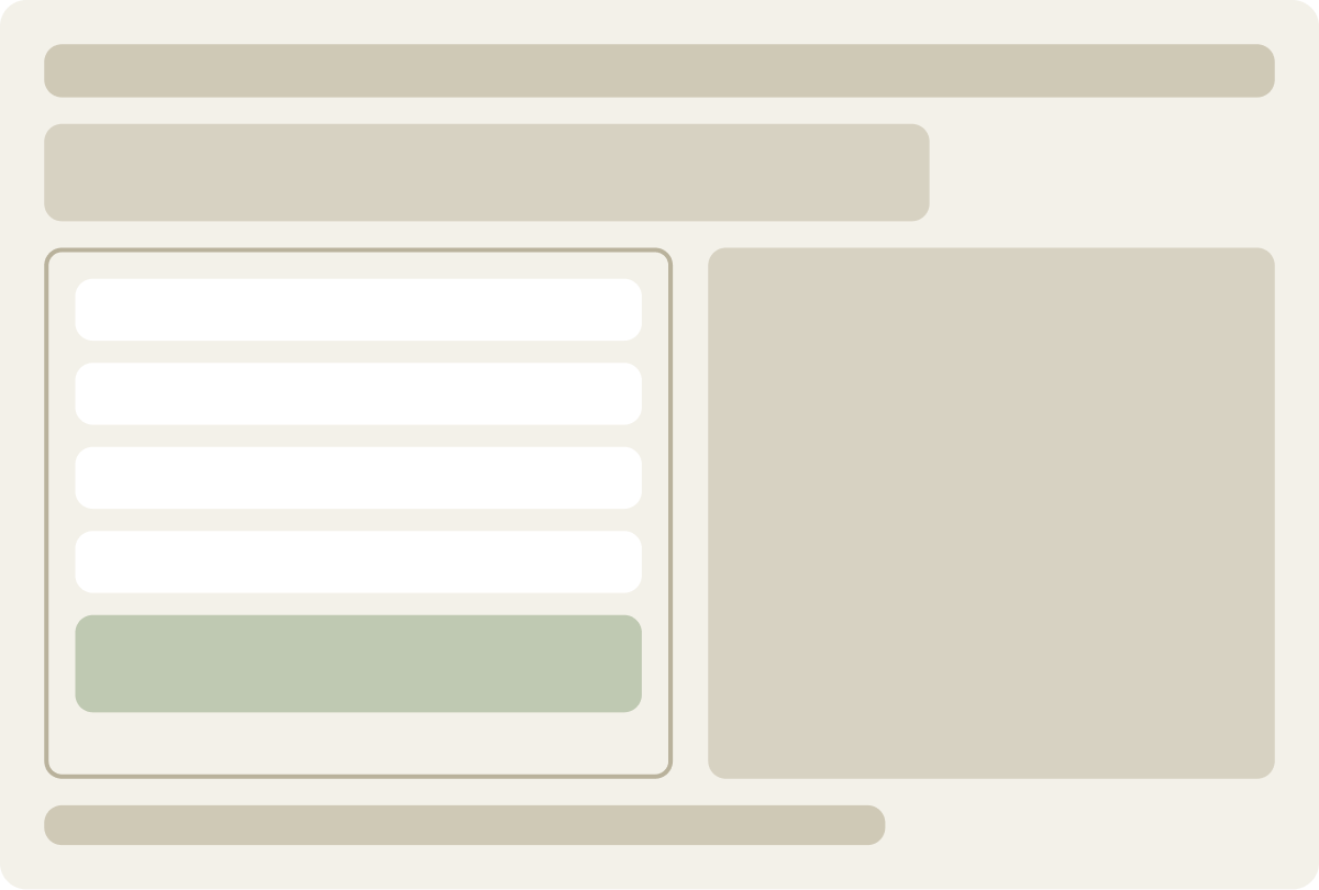 Control wireframe
