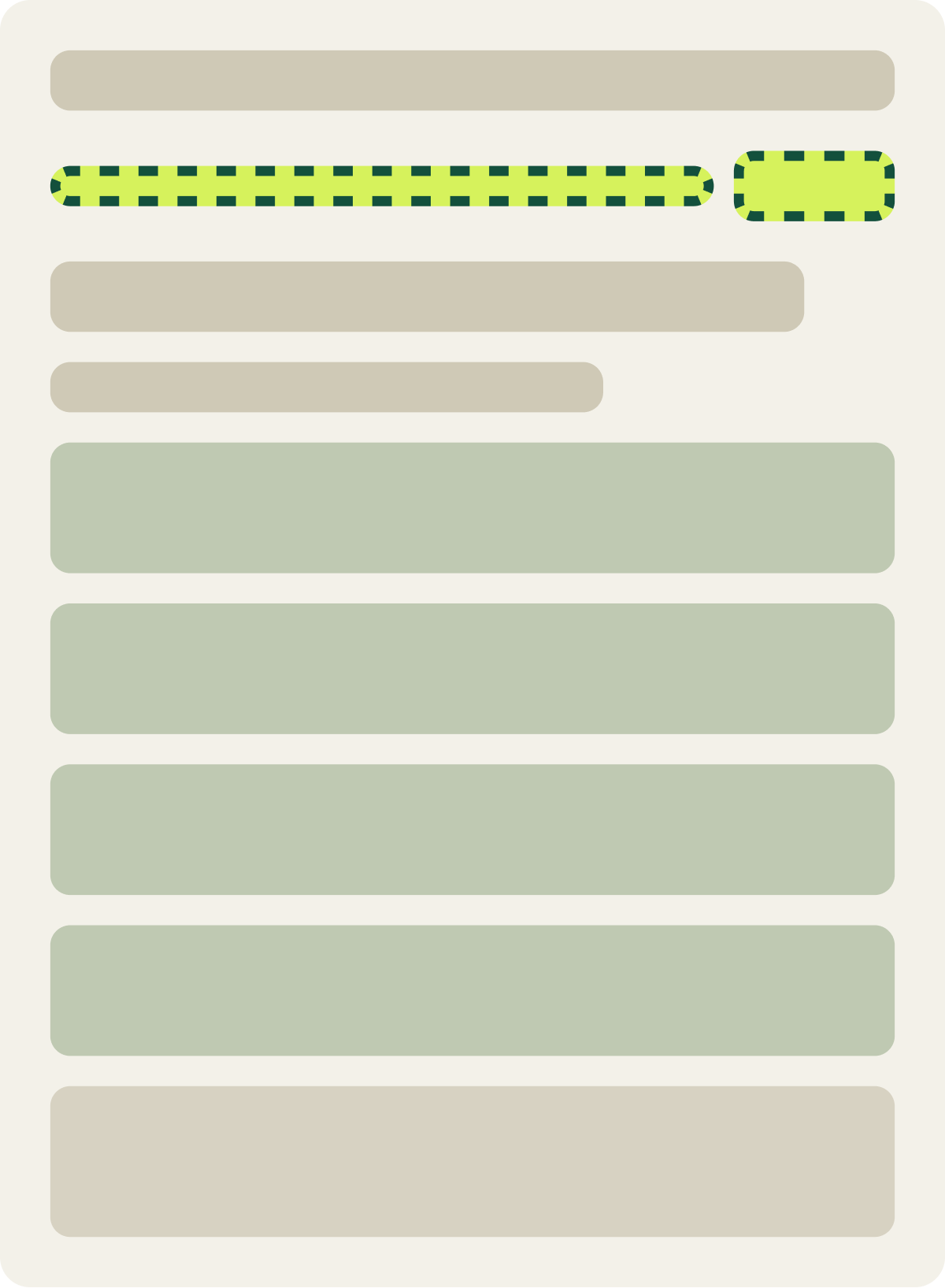 Var B: Progress bar with percentage wireframe