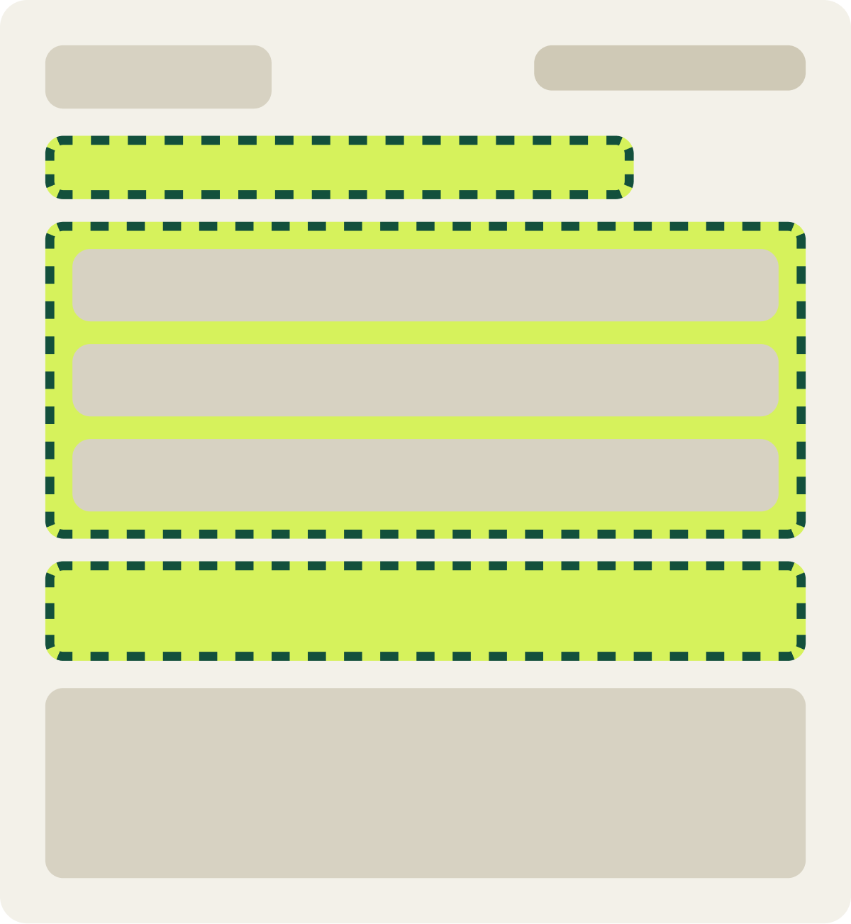 Var A: Focus and consistency wireframe