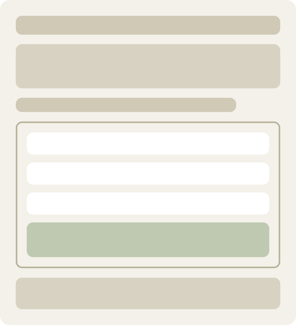 Control wireframe
