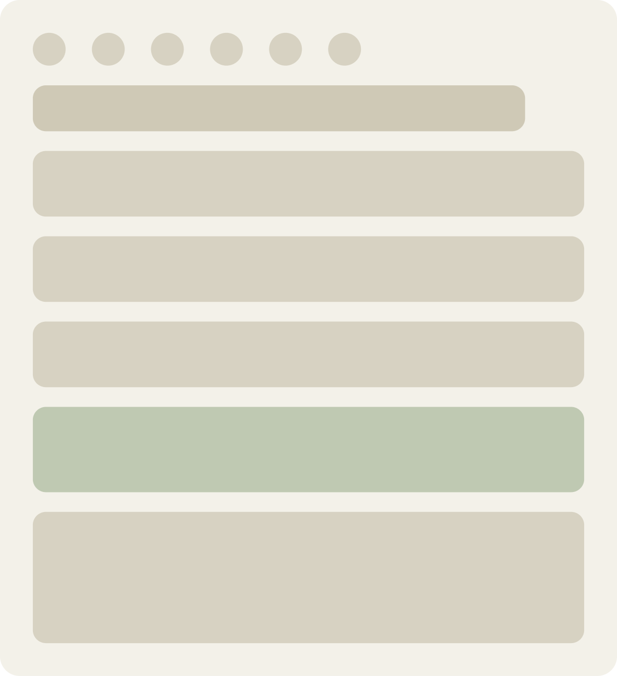 Control wireframe