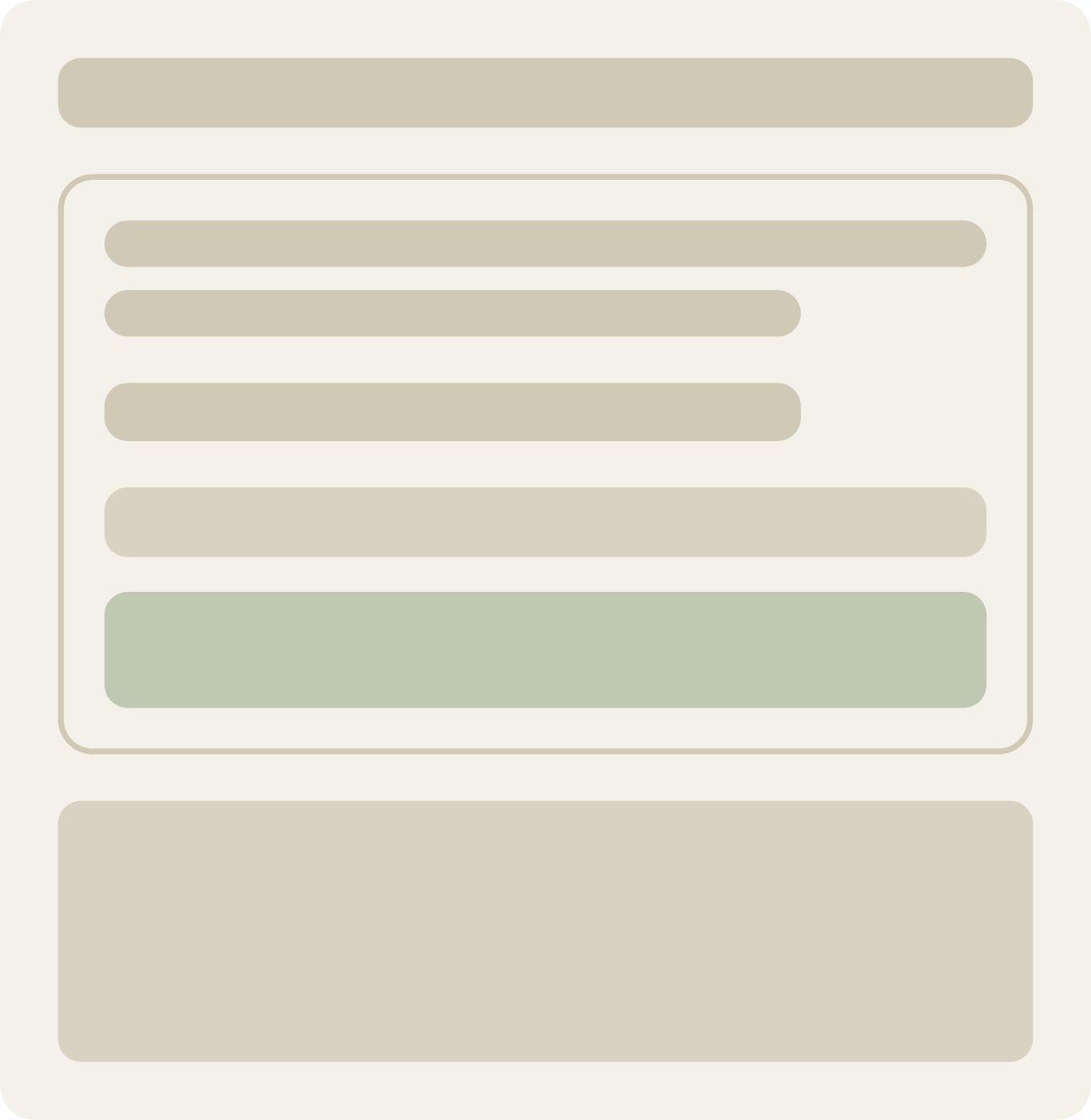 Control wireframe