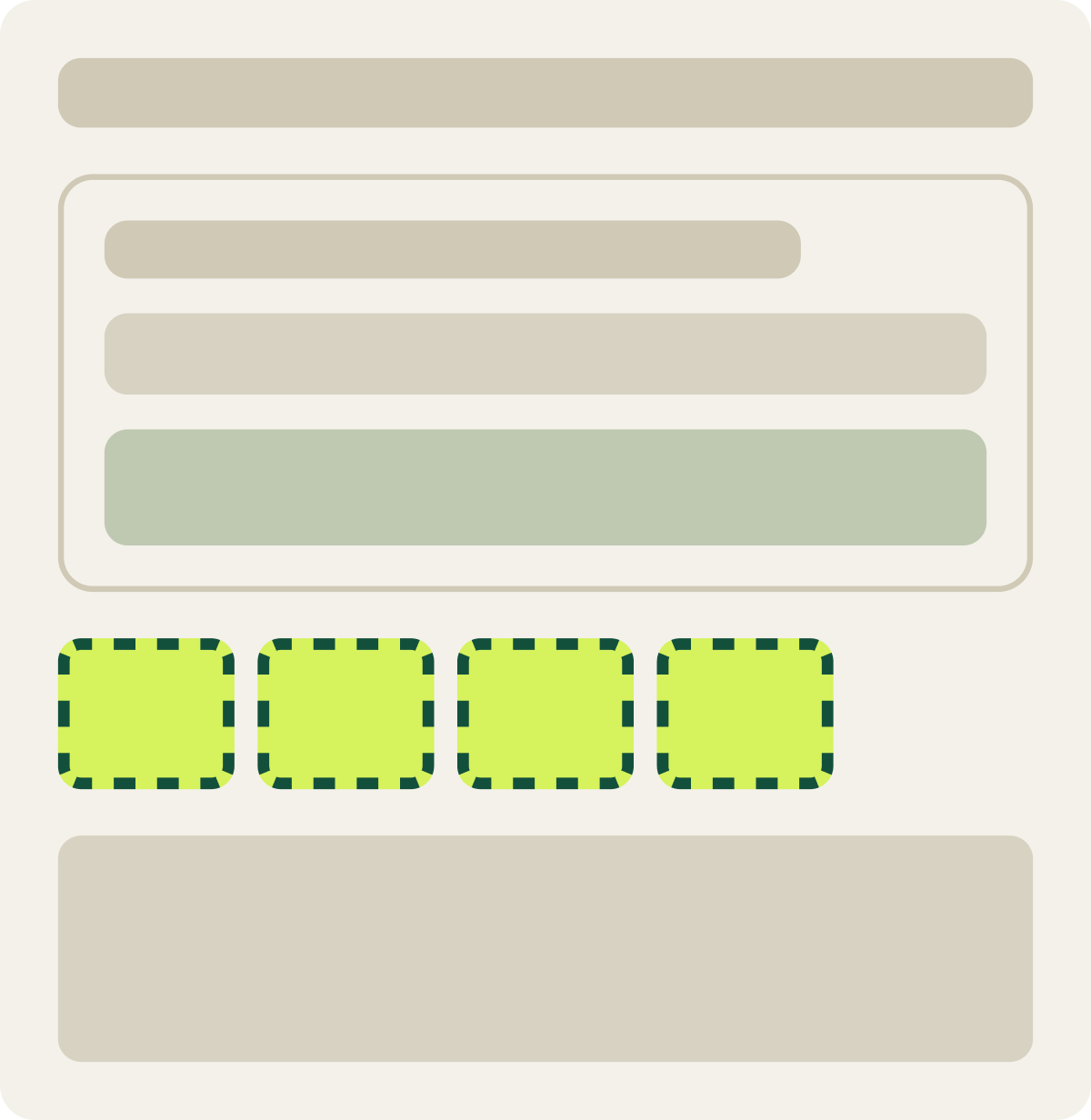 Var A: Shorter form wireframe